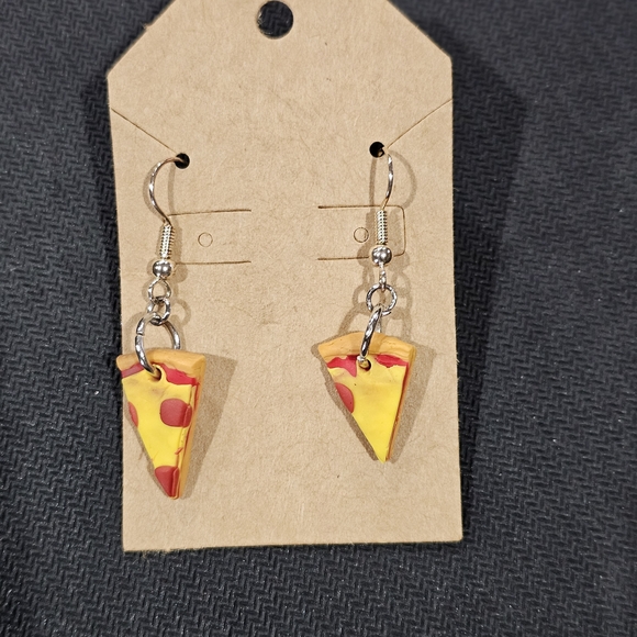 Handmade Jewelry - Pizza Slice Earrings